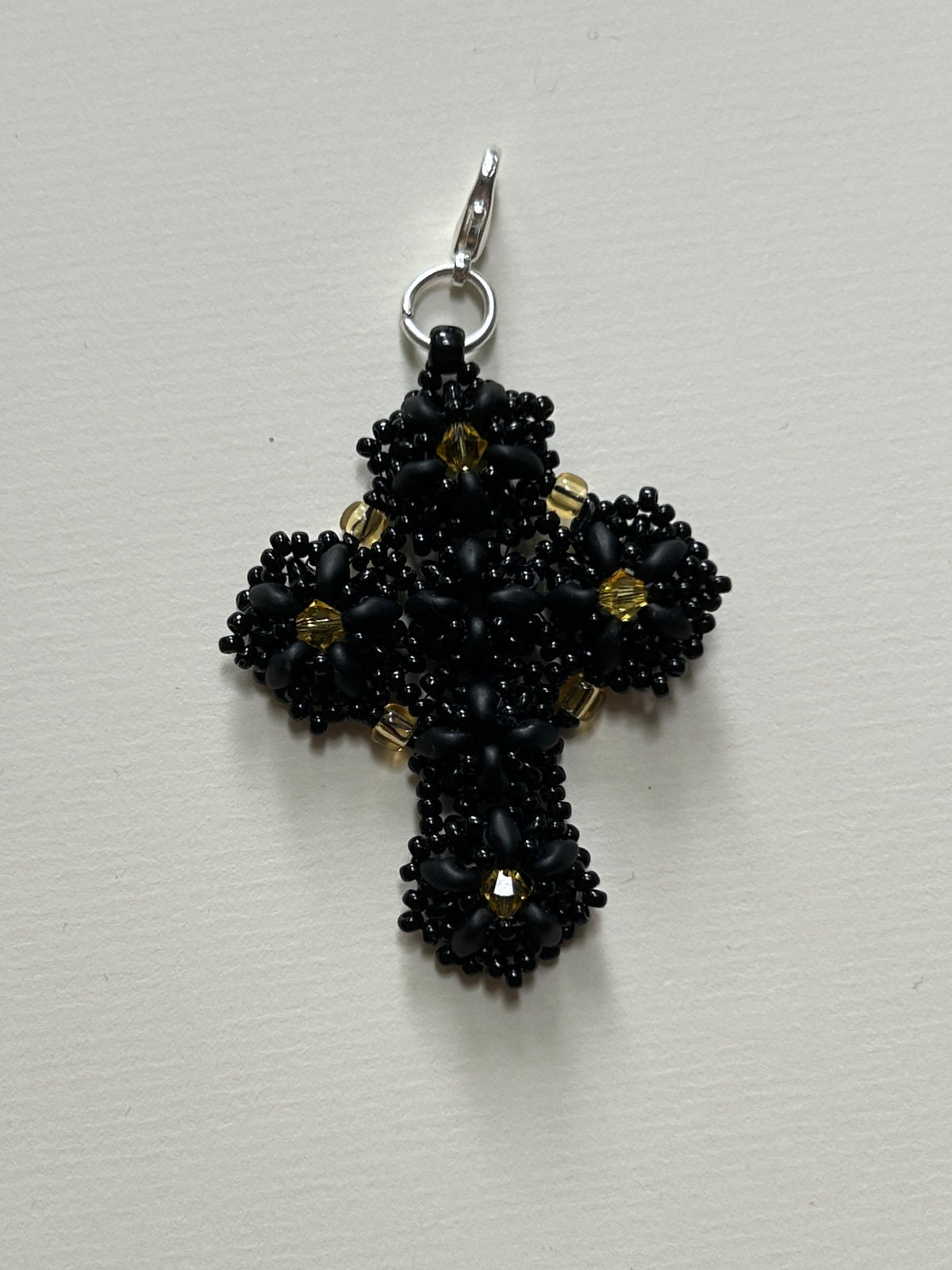cross pendant - black